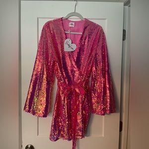 BUDDY LOVE LYNLEE SEQUIN WRAP DRESS - TAFFY
